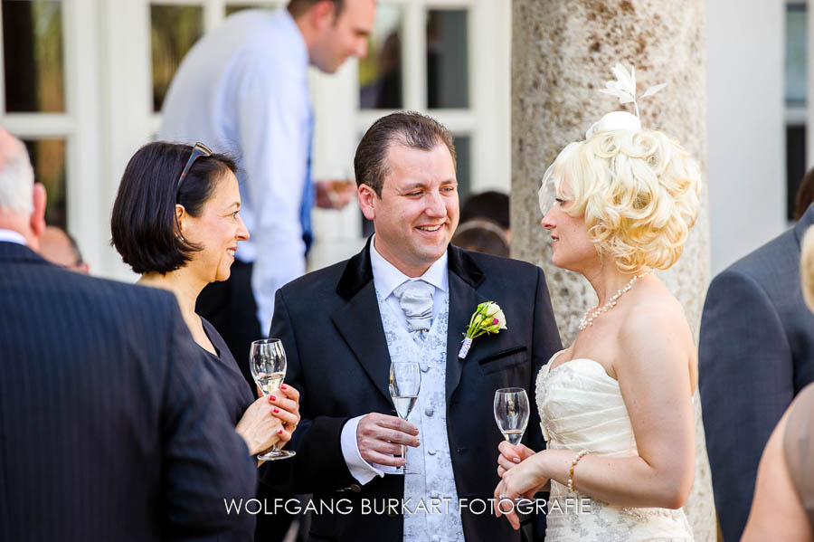Hochzeit Fotograf Bad Tölz, Hochzeitsfeier Sektempfang
