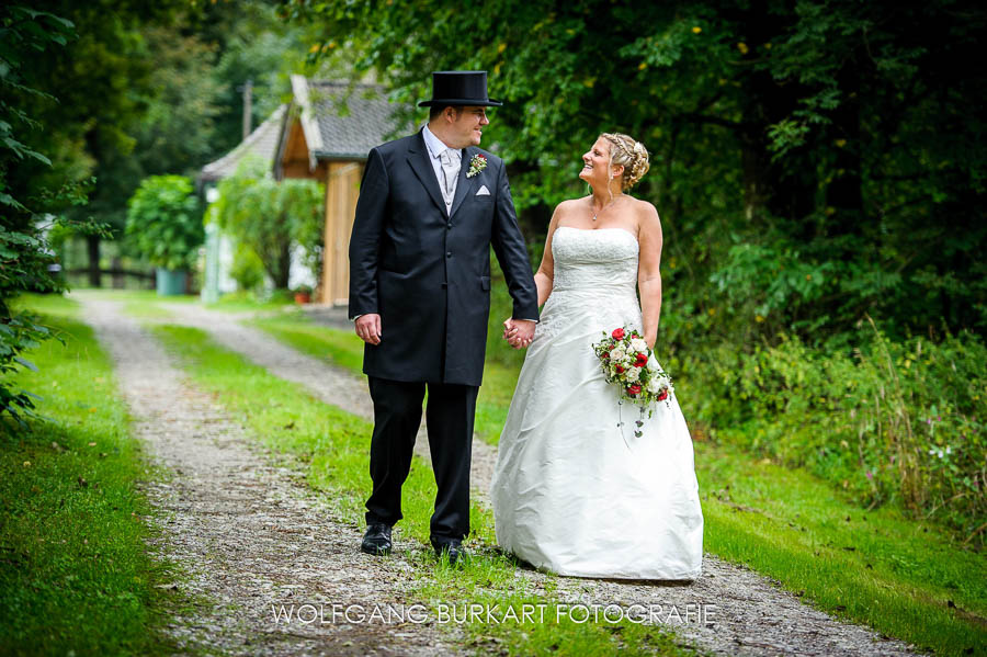 Hochzeits-Fotografie Bayern, Fotoshooting Brautpaar