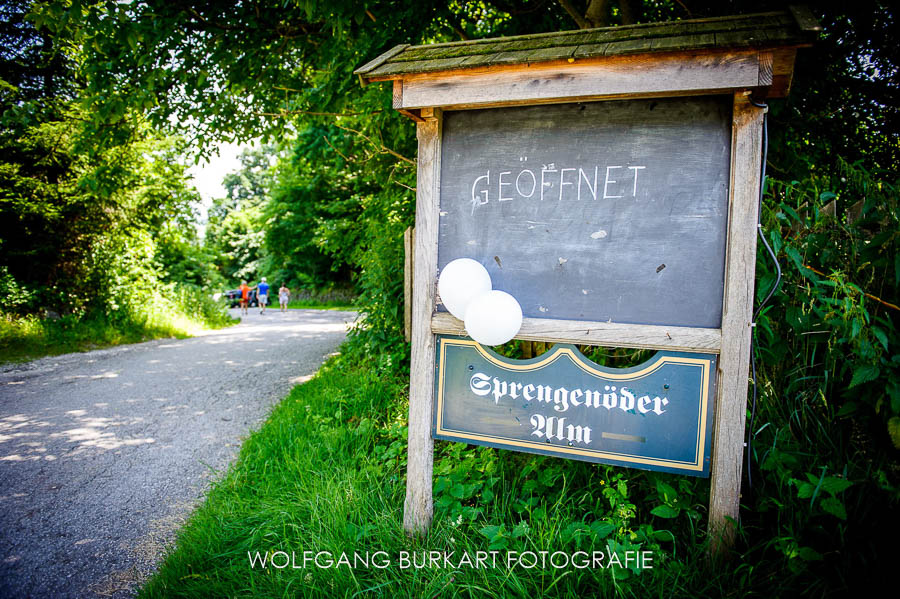 Hochzeit Fotograf München, Eingangsschild