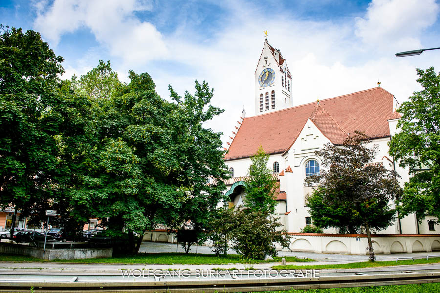 Hochzeitsfotograf München, evangelische Erlöserkirche in Schwabing