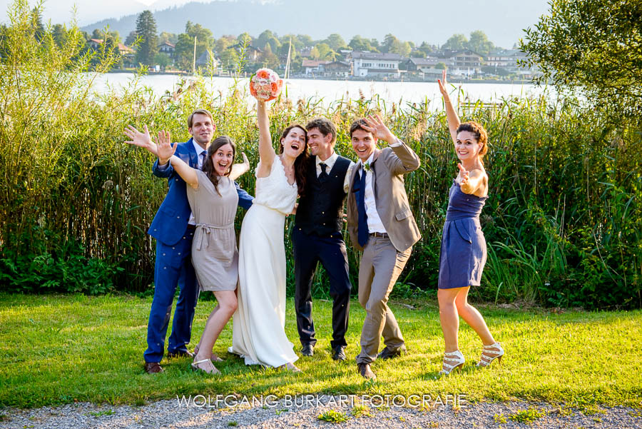 Tegernsee Fotos Hochzeit, Gruppenfoto
