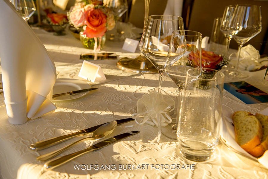 Hochzeitsfotograf aus München, Detail Tischdeko