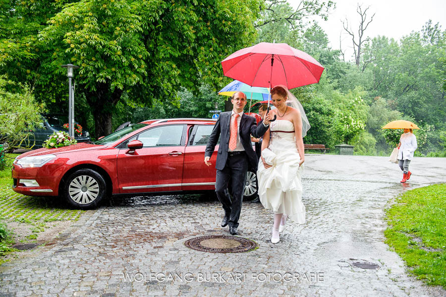Hochzeit Foto-Reportage München, Ankunft der Braut